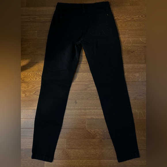 Second Yoga Jeans Women’s Black Stretch Pants Size 28 (Tape W29 / L30.5”) - Picture 5 of 9